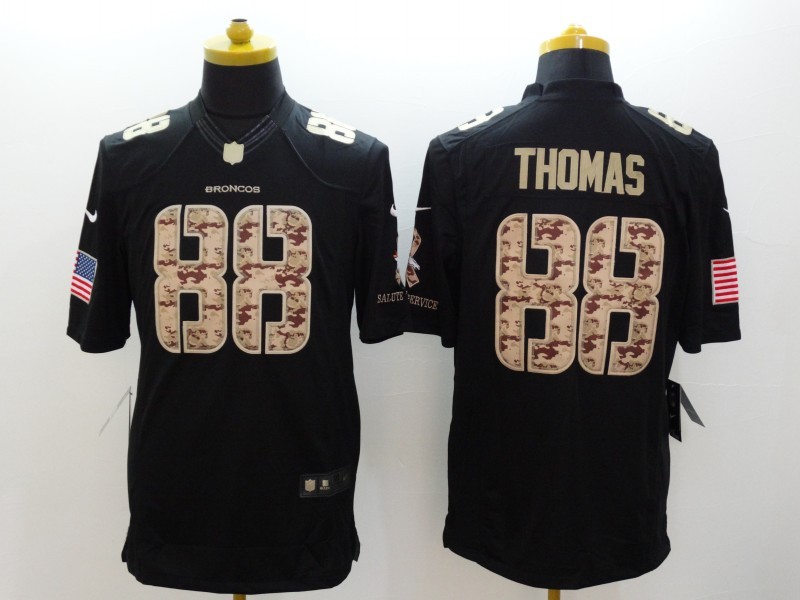 Men's Denver Broncos #88 Demaryius Thomas Black Salute to Service Limited Stitched Jersey Men's Denver Broncos #88 Demaryius Thomas Black Salute to Service Limited Stitched Jersey
